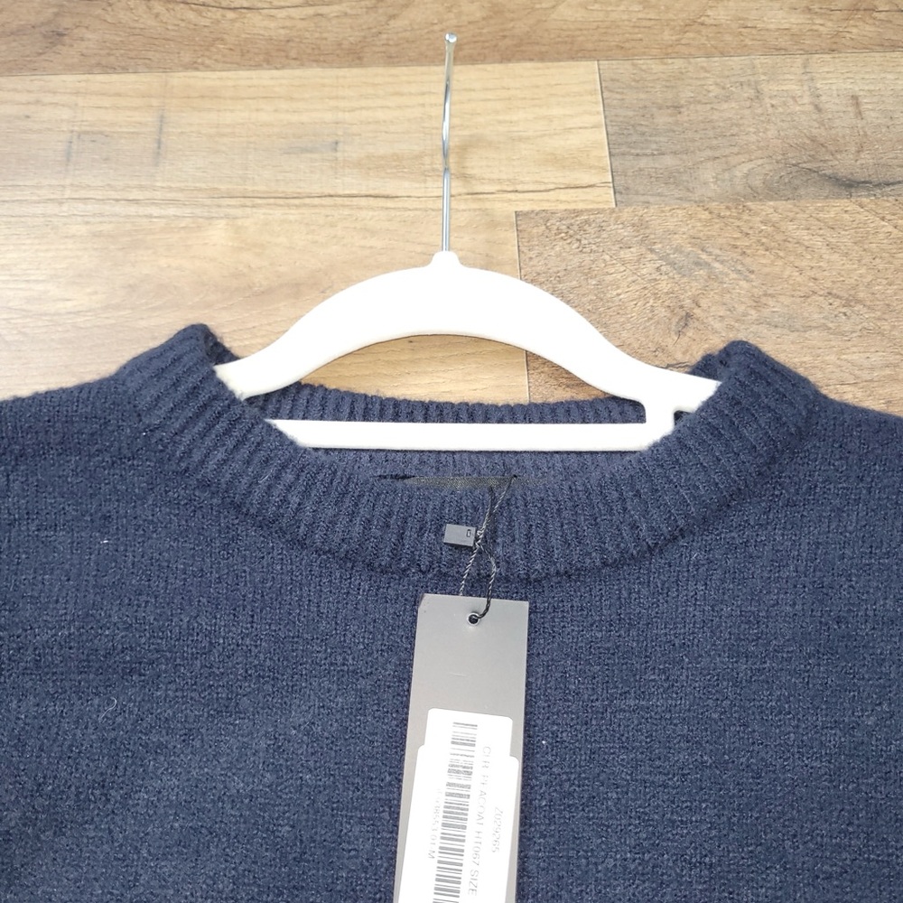 Motel Rocks Knitted Jumper Sweaters In Peacoat With Fairisle Bow Size M, NWT - Picture 10 of 12
